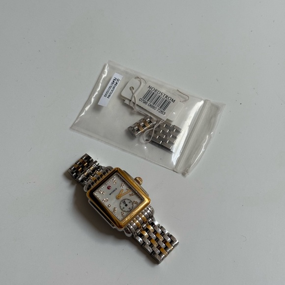 Michele Deco Mid Two-Tone Gold and Silver Women's Watch 29mm